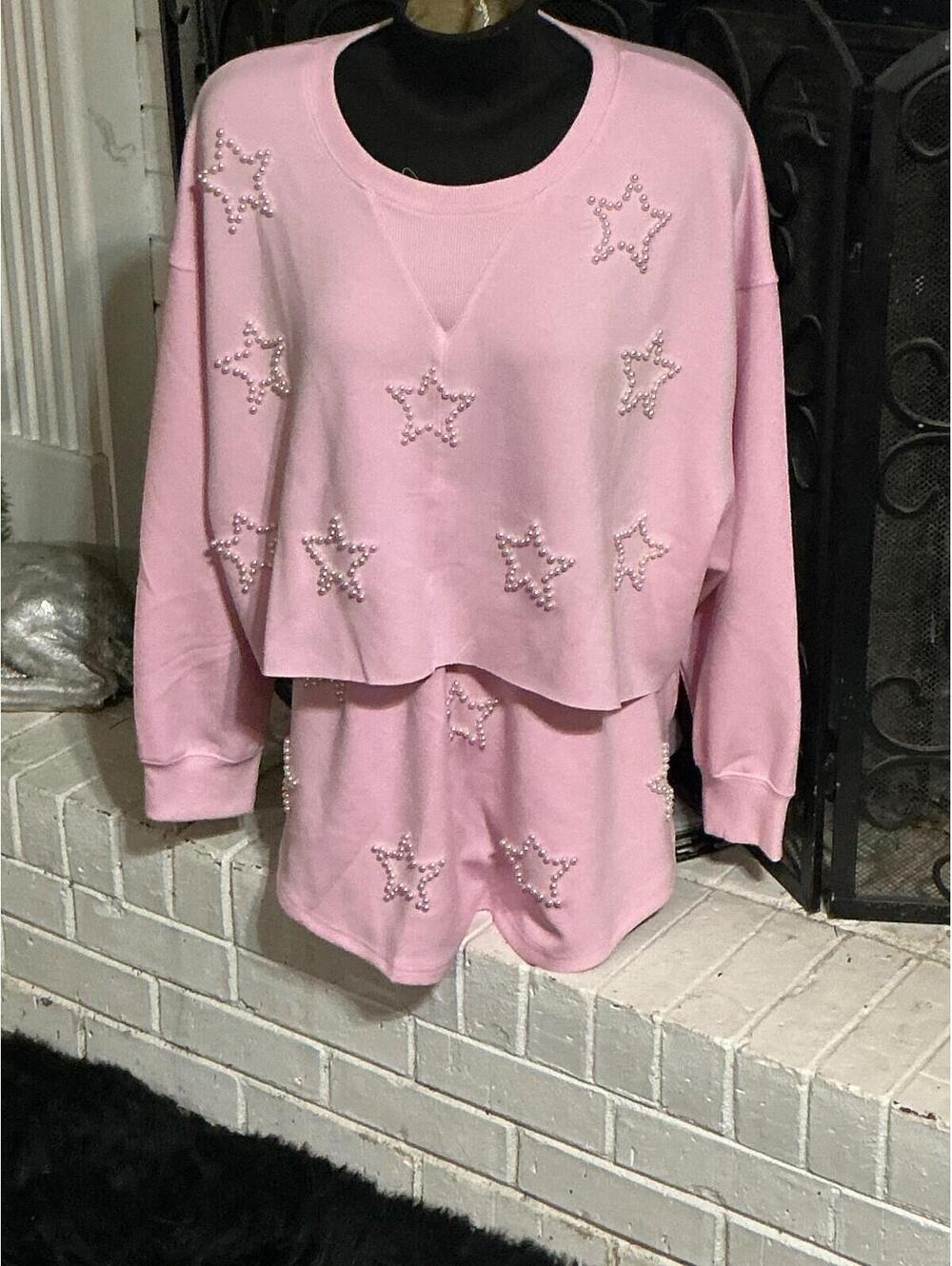Simply Southern Skort Grace Pink Two Piece Set L